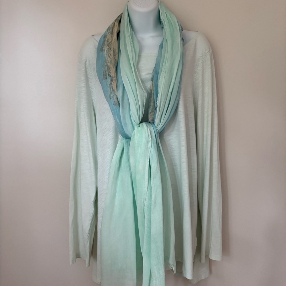 Eileen Fisher Women's Mint Long Sleeve Top